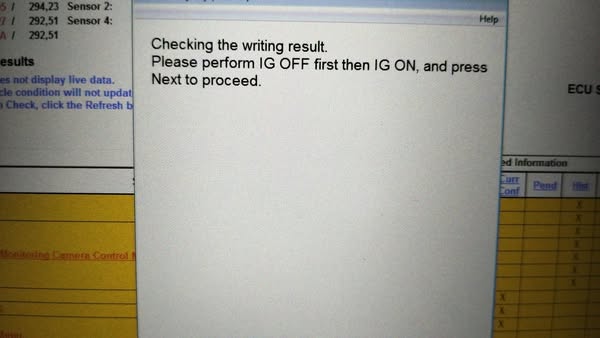 Toyota ECU security key after replace new radar