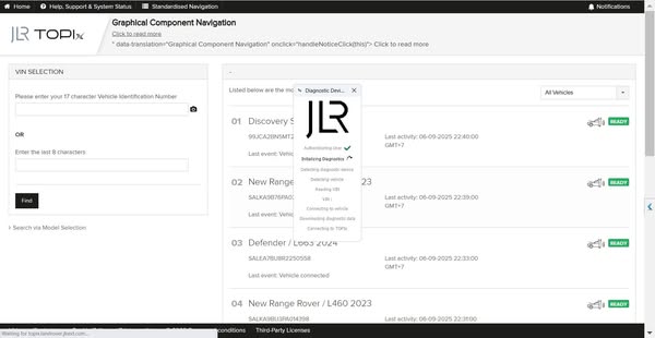 JLR Topix service manuals online